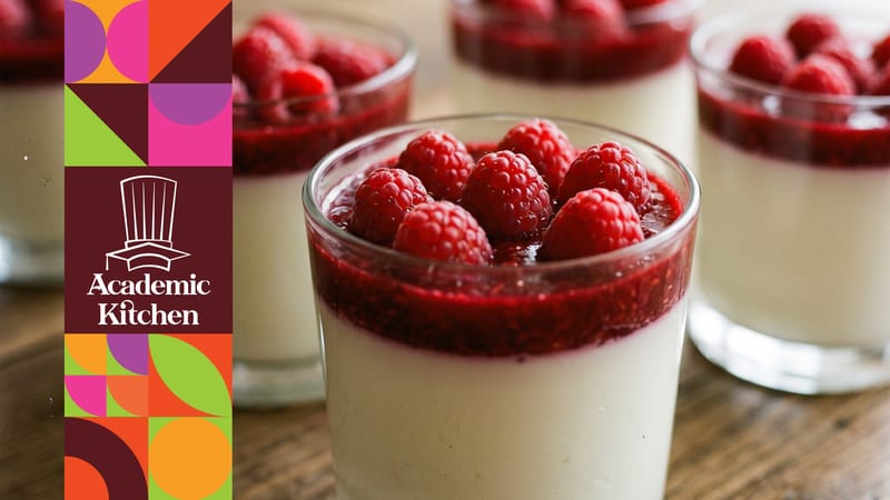Frambuazlı Panna Cotta ve Limonlu Cheesecake