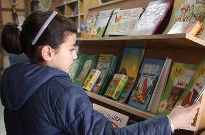 “مكتبة رؤيا” أول مكتبة في الغوطة الشرقية بجهود شبابية