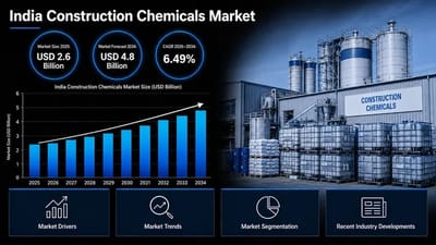 India Construction Chemicals Market: Size, Industry Growth and Future Outlook