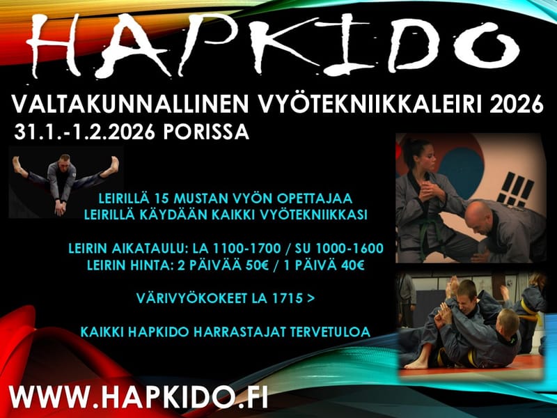 Hapkidon valtakunnallinen vyötekniikkaleiri