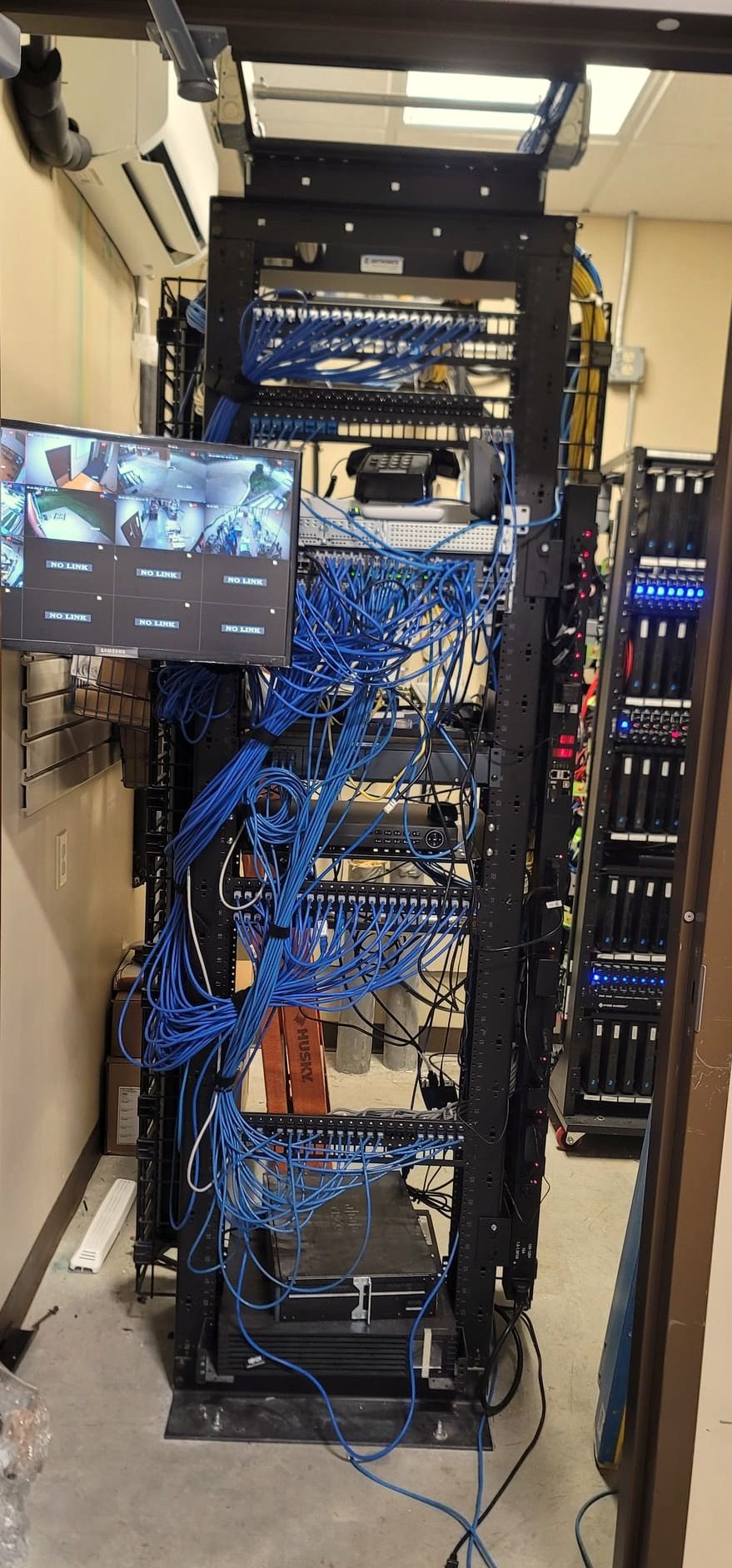 Before Rack Clean up
