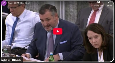 ALPA LIED!!! Senator Ted Cruz