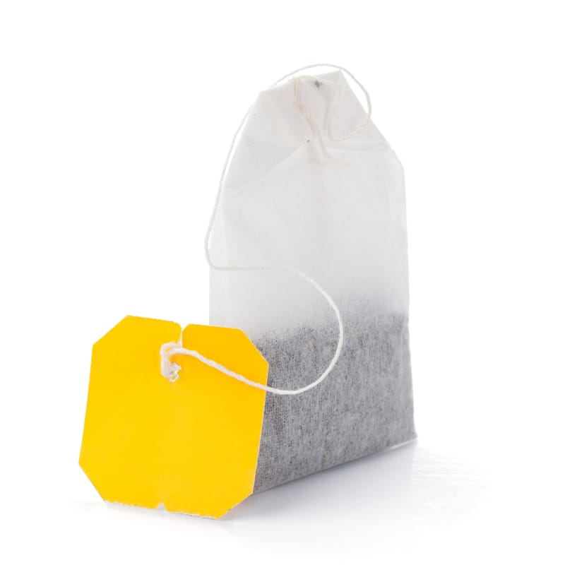 TEA BAG PACKAGING IN DOUBLE CHAMBER