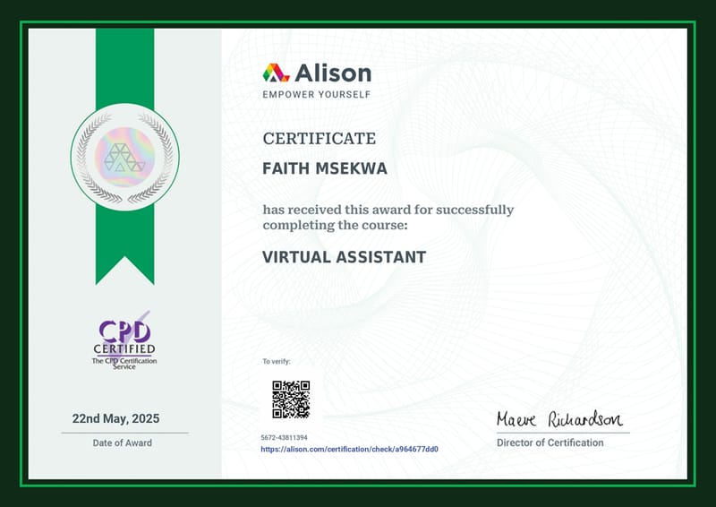 Certified Virtual Assistant