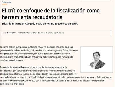 El crítico enfoque de la fiscalización como herramienta recaudatoria