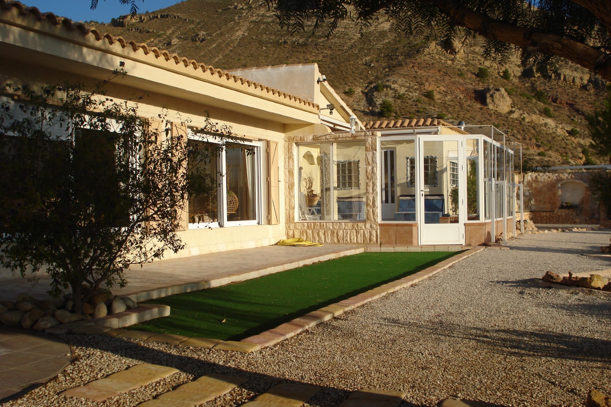 Walk along the villa