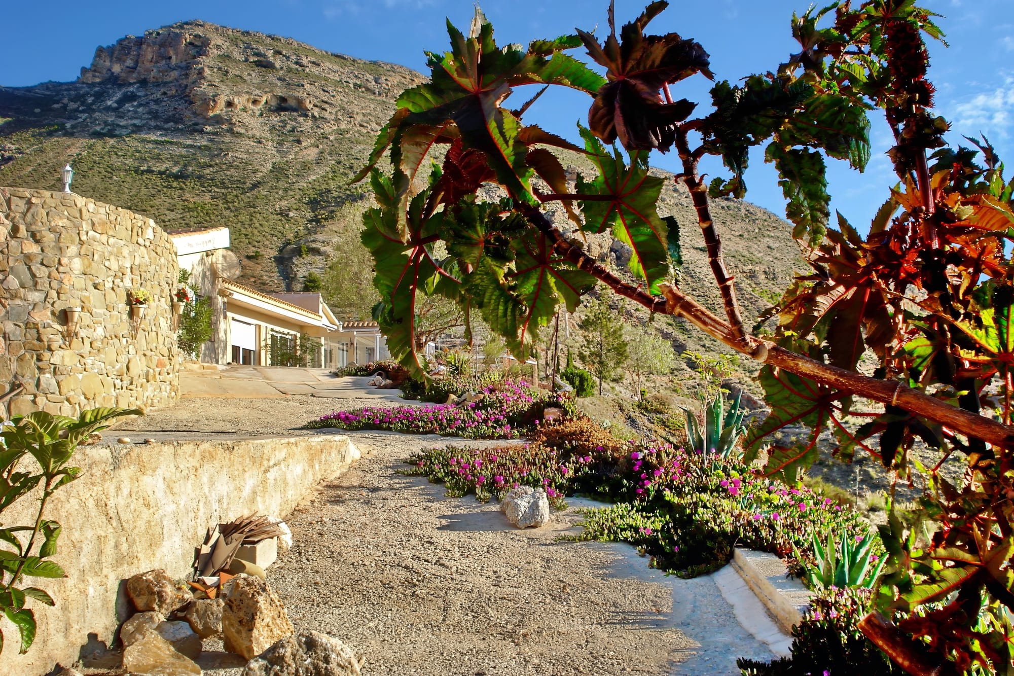 Walk along the villa