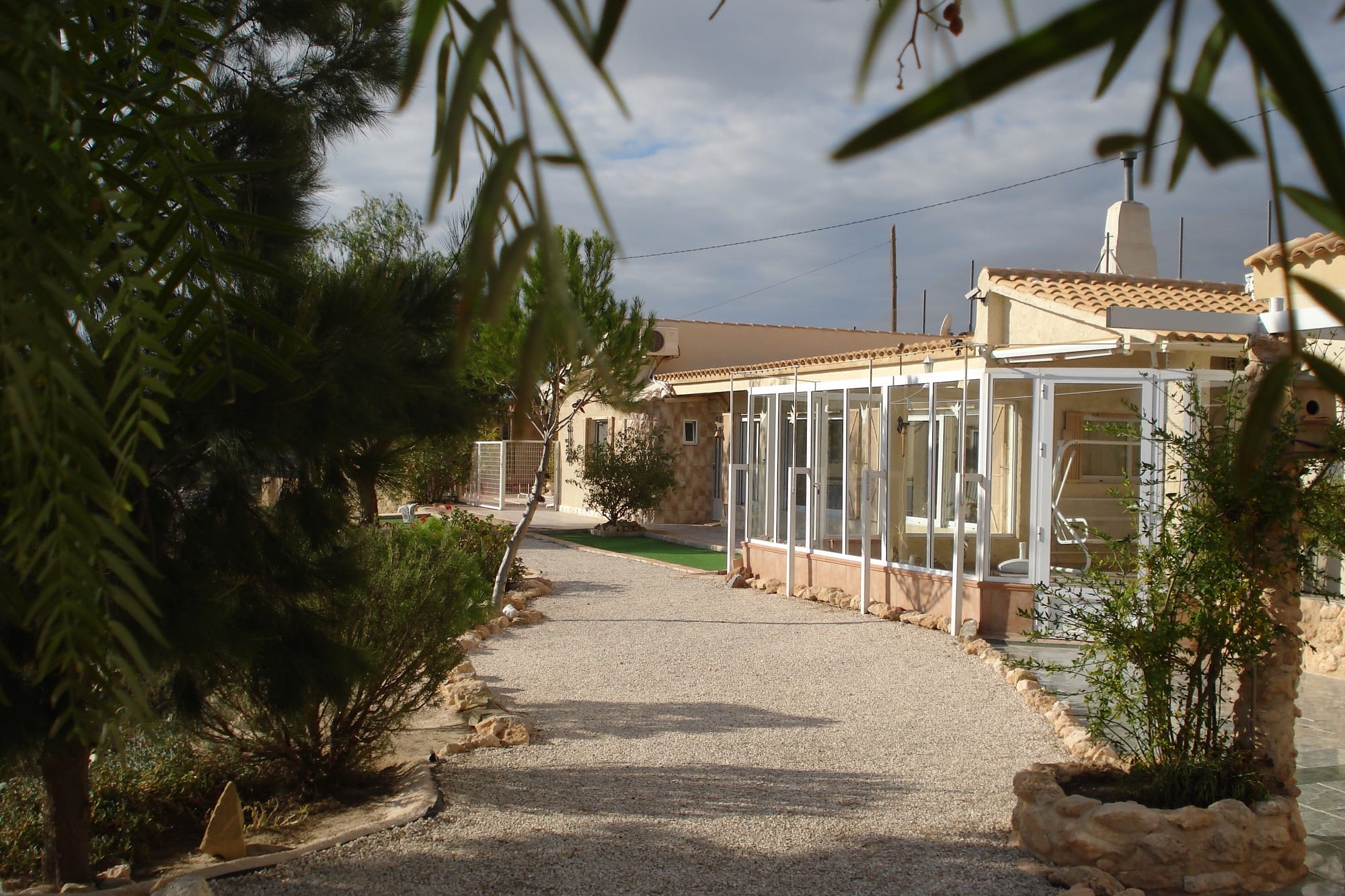 Walk along the villa