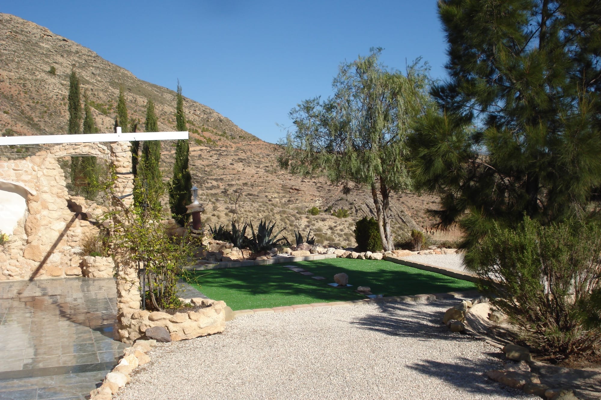 Walk along the villa