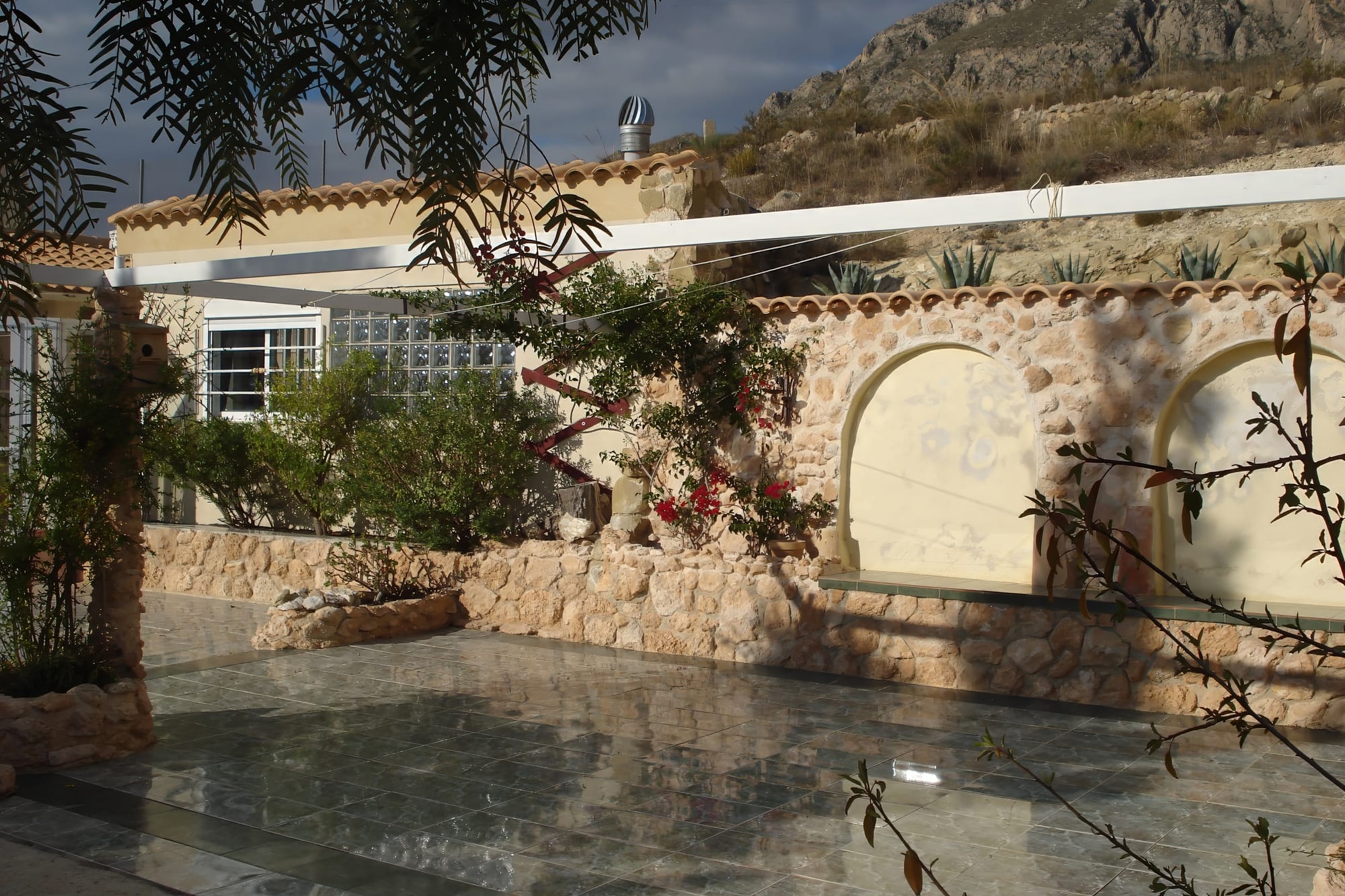 Walk along the villa