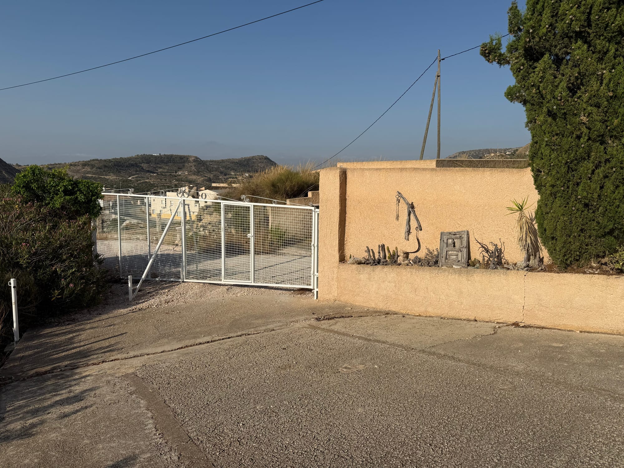 Entrance and parking