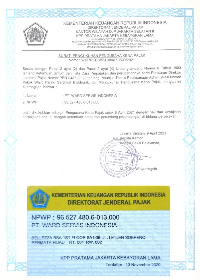 Certificate of Tax