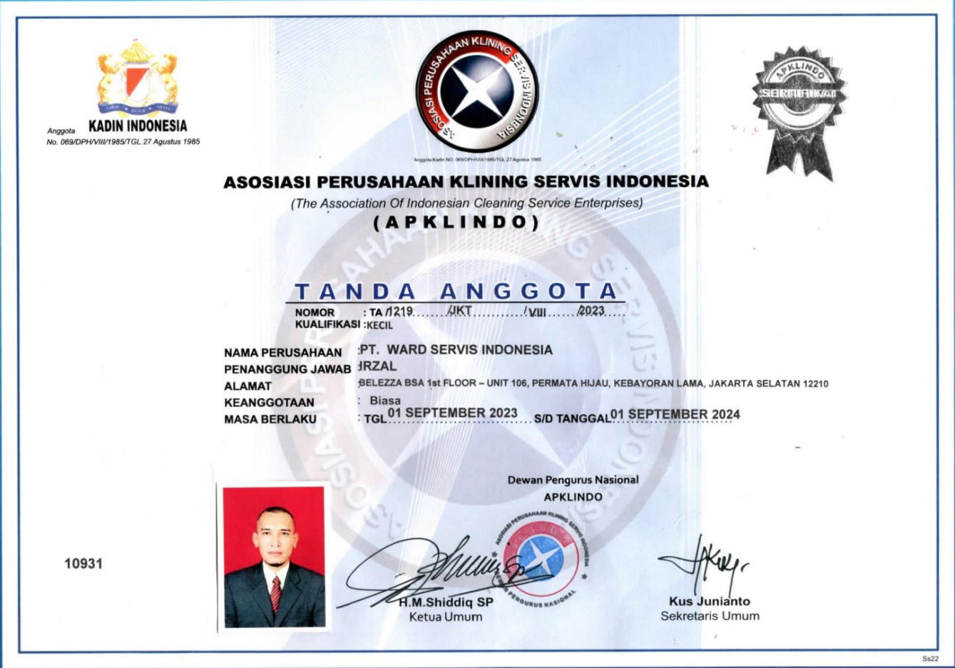 Certificate of Membership