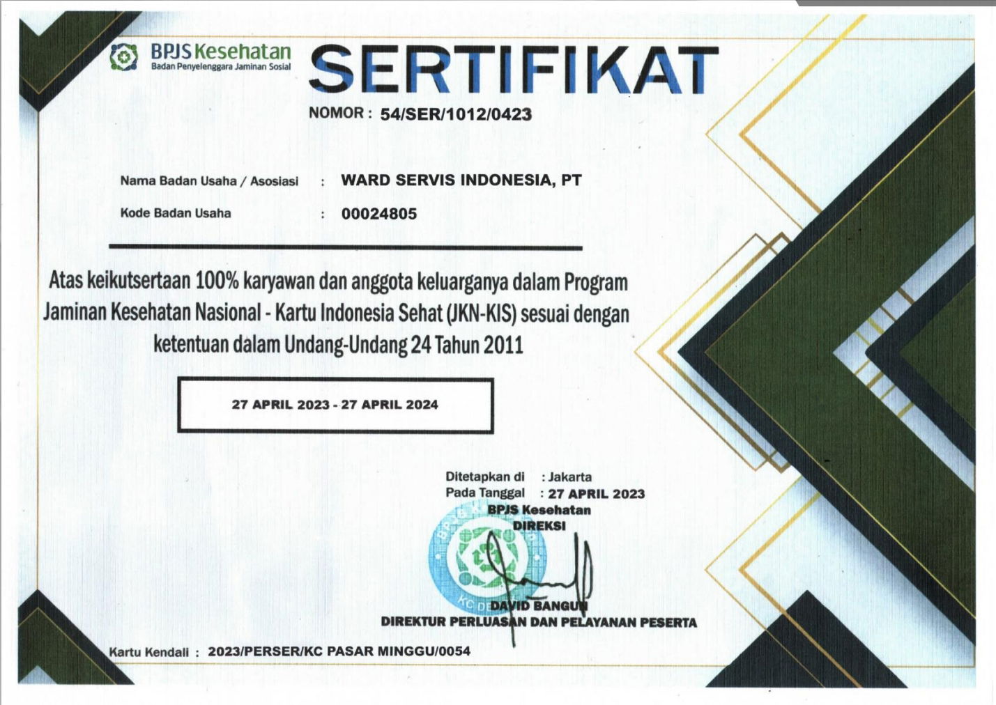 Medical Card for Employer
