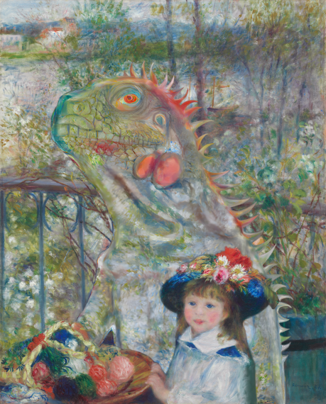 DOS HERMANAS EN LA TERRAZA