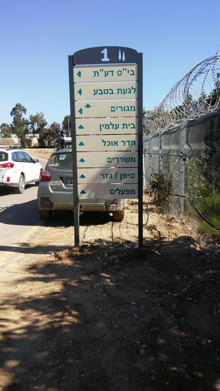 שלטי הכוונה קיבוץ סעד