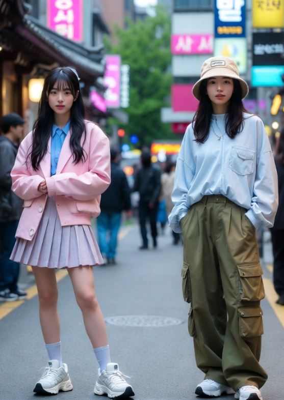 Mode coréenne photo dans la rue