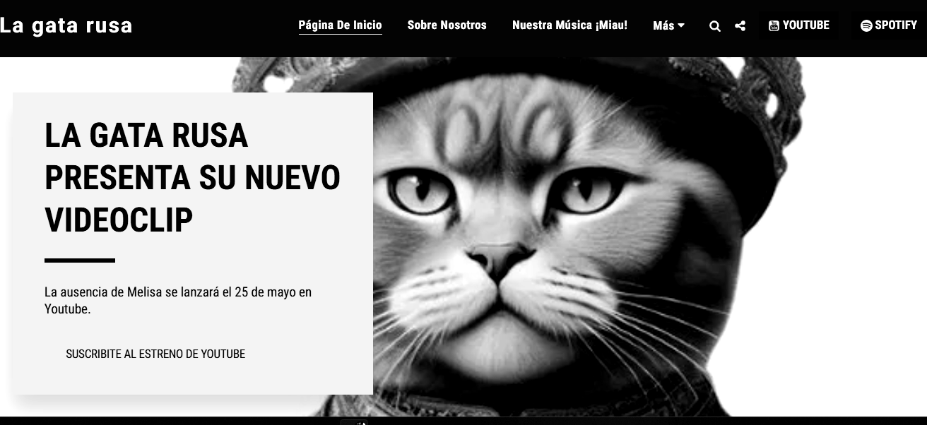 Nueva página web de La gata rusa