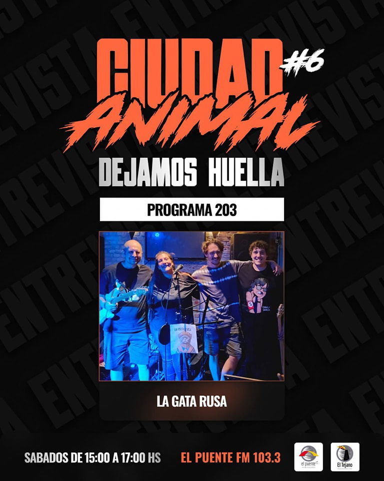 La gata rusa en "Ciudad animal" de FM El Puente.