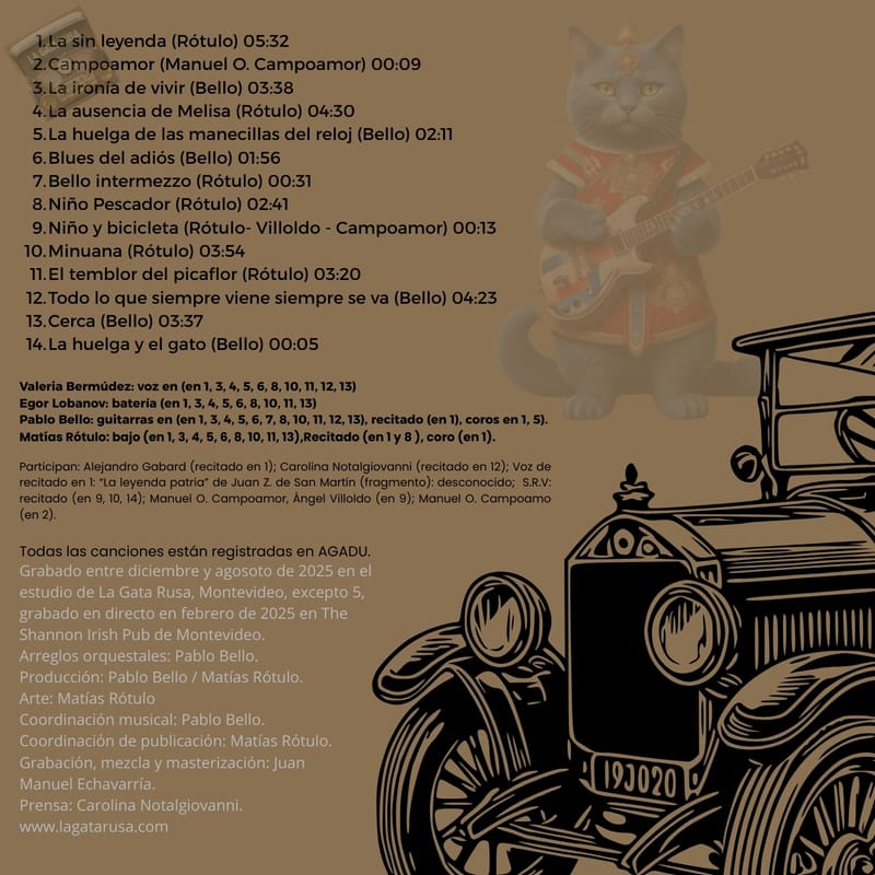 Créditos de La huelga de las manecillas del reloj