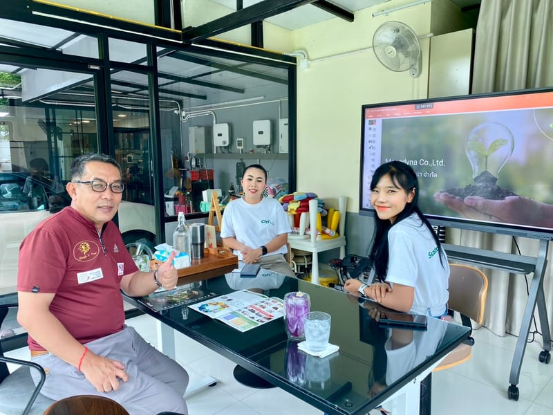 เยื่ยมชมofficeและฟาร์มออแกรนิคของCivico Thailand