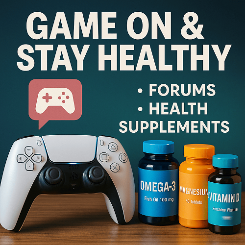 Game On & Stay Healthy: How PlayStation Forums, Fitness Tips, and Supplements Keep Gamers Energized