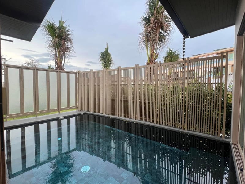 ราวกันตก ระแนงอลูมิเนียม