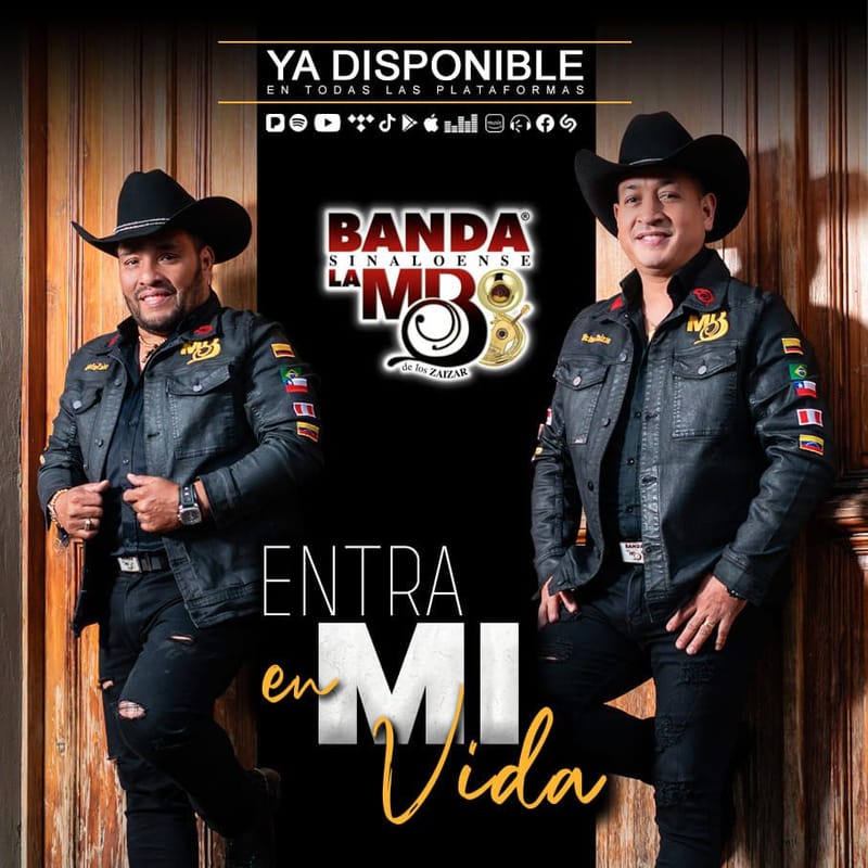 Banda La MB presenta su nueva versión del clásico “Entra en mi vida”