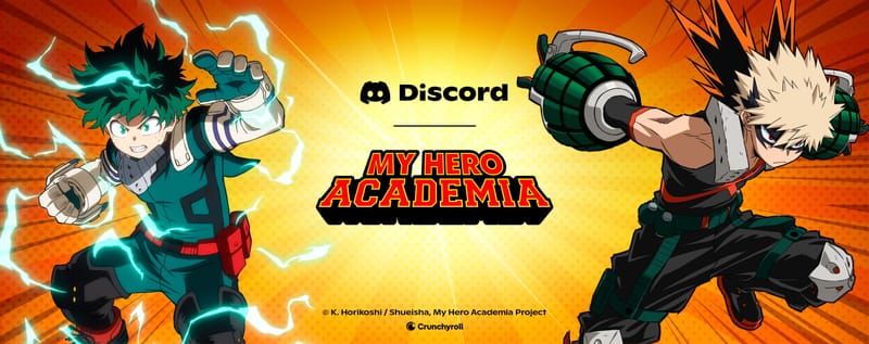 Crunchyroll y Discord hacen equipo para una colección de My Hero Academia