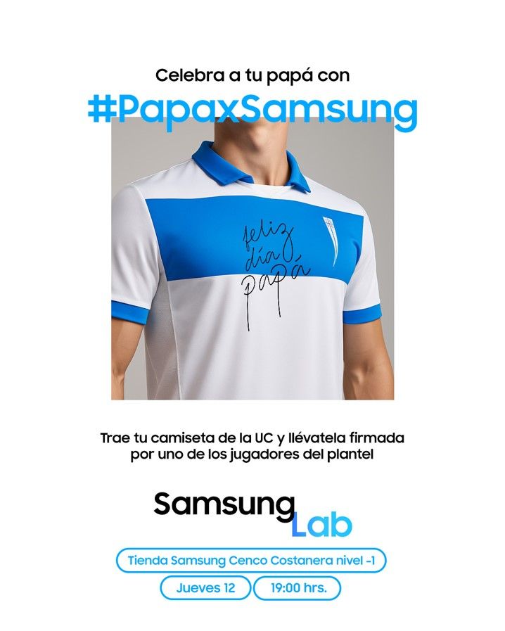 Samsung celebra el Día del Padre con hinchada y emoción junto a jugadores de la UC