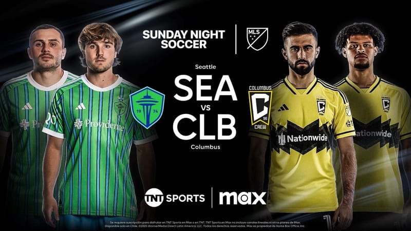 TNT Sports transmitirá en vivo el Sunday Night Soccer de la MLS: Columbus Crew vs. Philadelphia Union