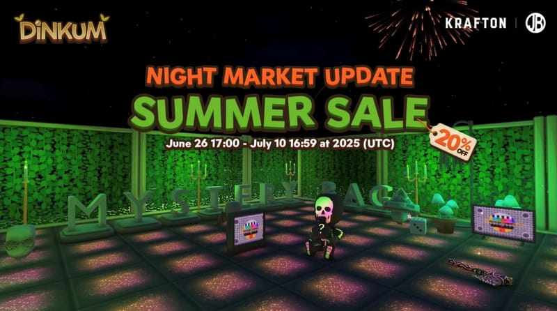 La actualización “Night Market” de Dinkum trae misterio, estilo y diversión a la comunidad