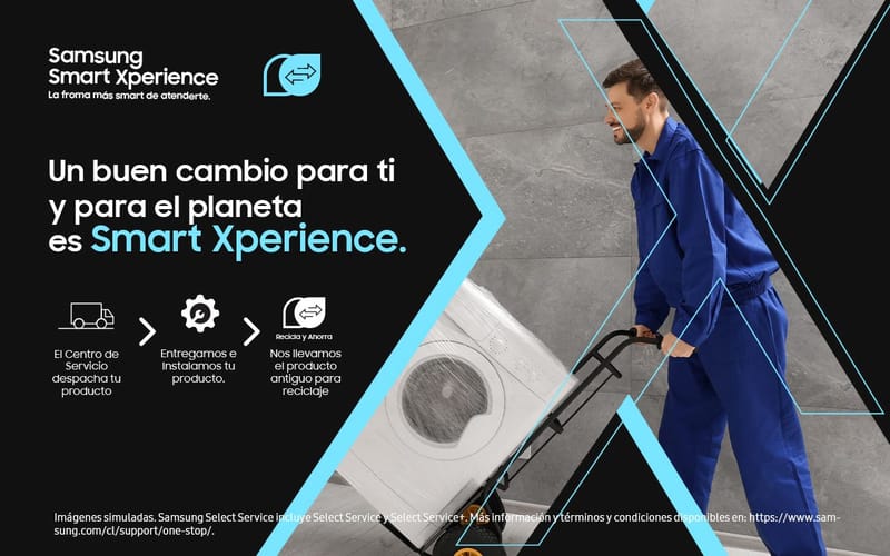 Todo en un solo lugar: Samsung reúne entrega, instalación y reciclaje de productos electrónicos