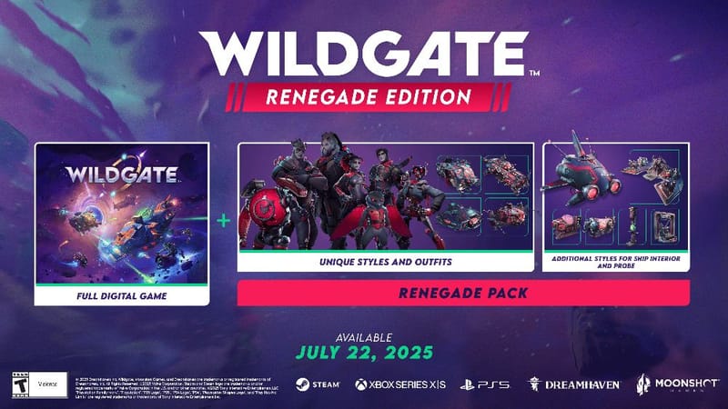 Dreamhaven Revela “Wildgate Edición Renegada”, disponible el 22 de julio