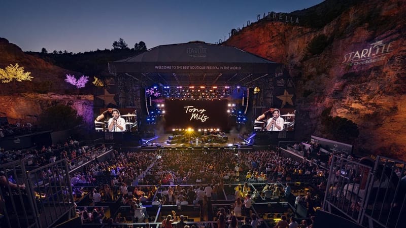 Tony Mils brilla en el escenario de Starlite Festival junto a grandes estrellas de la música internacional