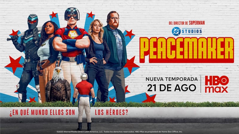 HBO Max lanza el trailer oficial de la segunda temporada de Peacemaker, de DC Studios, que se estrena el 21 de agosto