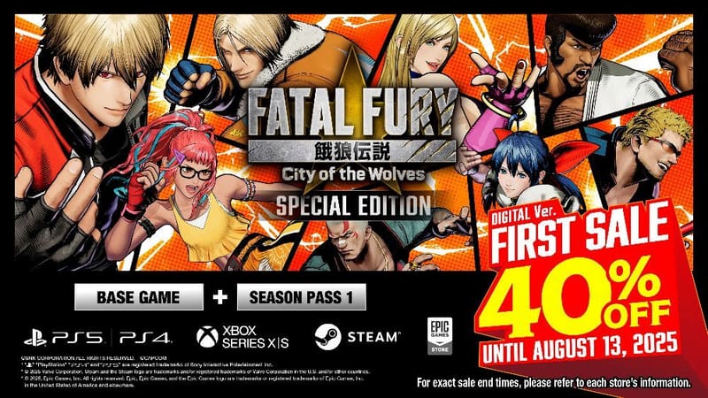 ¡Fatal Fury: City of the Wolves recibe un 40% de descuento por tiempo limitado!