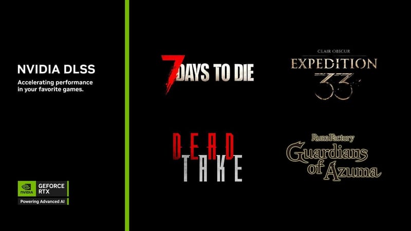 DLSS 4 con Multi Frame Generation llega a Clair Obscur: Expedition 33, Dead Take y Rune Factory: Guardians of Azuma, junto con un nuevo Game Ready Driver