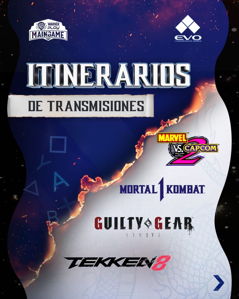 ¡Comienza EVO 2025! Conoce los horarios de tus competencias favoritas y sigue la transmisión de Warner Play Latino
