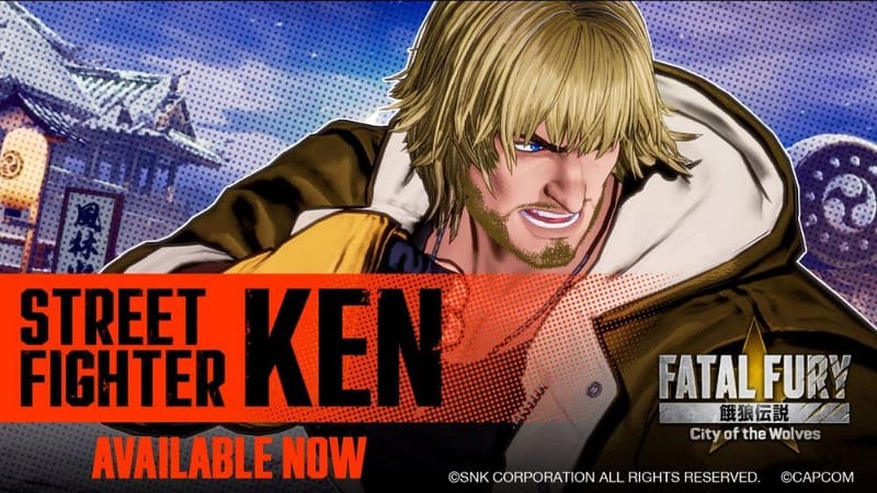 El Crossover de ensueño continúa: ¡Ken De Street Fighter arde en 
FATAL FURY: City of the Wolves!