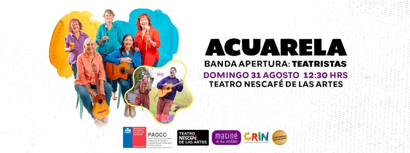 "Cantando y cocinando con Acuarela": Un show musical para toda la familia en el Teatro Nescafé