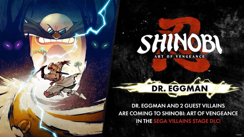 Se revela el escenario DLC de SHINOBI: Art of Vengeance, nuevo tráiler musical de YDB y comienza el desafío Speedrun