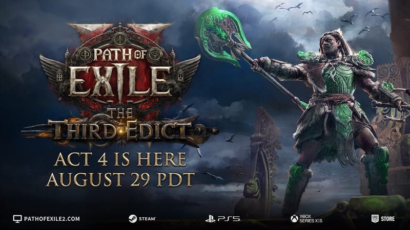Zarpa en Path of Exile 2: El Tercer Edicto el 29 de agosto