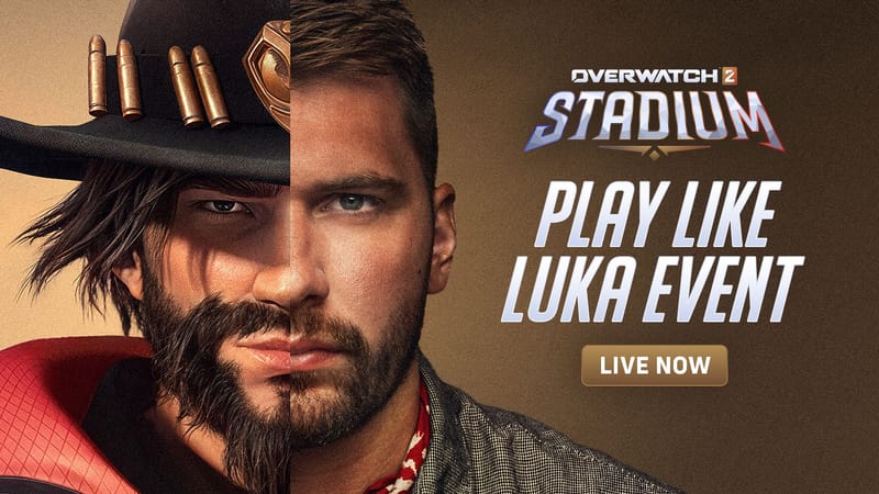 Luka Dončić, estrella de la NBA, se une al modo Estadio de Overwatch 2 en la temporada 18