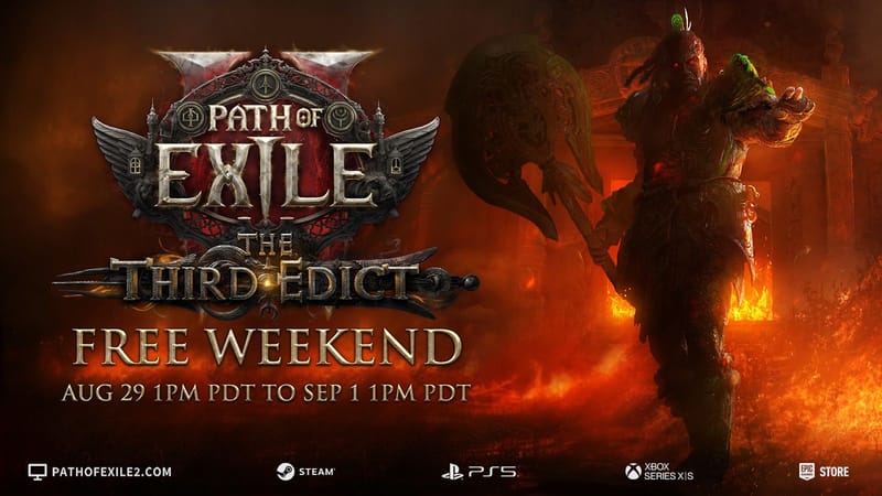 Path of Exile 2 será Gratis este fin de semana junto con El Tercer Edicto, que se lanza a partir de hoy