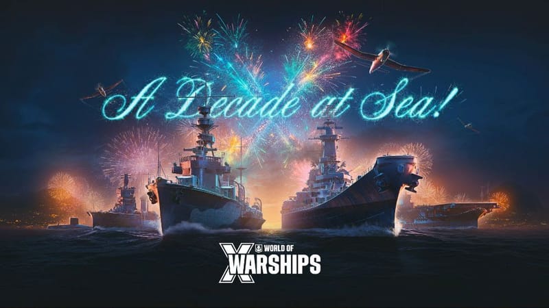 Celebra una década de dominio naval en la actualización del décimo aniversario de World of Warships