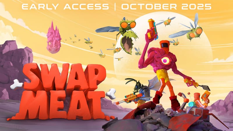 SWAPMEAT: El shooter roguelite cooperativo anuncia Early Access en octubre de 2025 y su último Meat Lab Playtest del 4 al 9 de septiembre