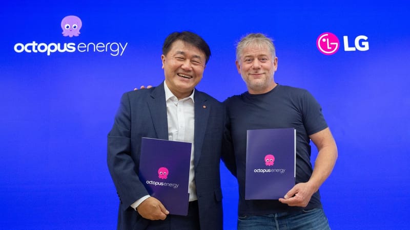 LG expande su liderazgo europeo en tecnología limpia a través de su asociación con Octopus Energy Group