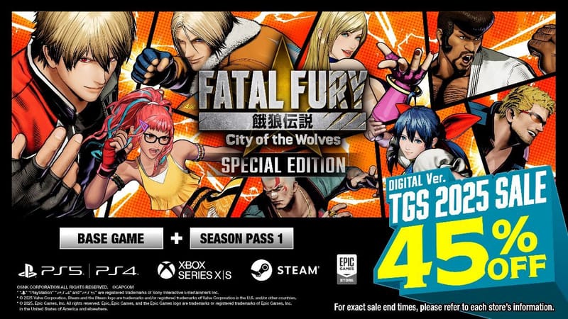 ¡Ahorra 45% hoy en Fatal Fury: City of the Wolves!