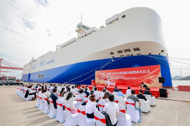 Geely Auto incorpora segundo buque propio para exportar vehículos de cinco marcas del grupo a Europa